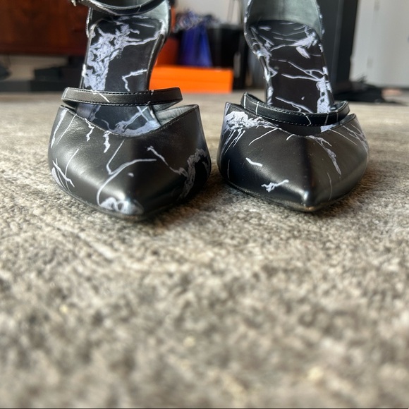 Balenciaga FW 2013 by Alexander Wang iconic Marble heels 38.5 black grey - Picture 4 of 10